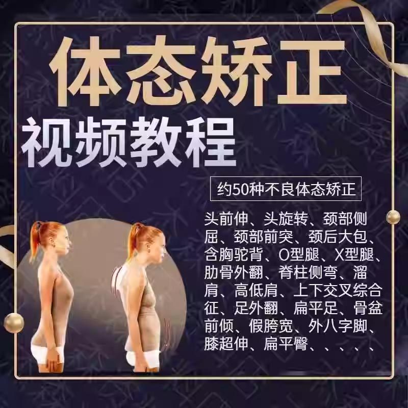 体态矫正运动评估视频教学课程健身身材管理纠正锻炼恢复教程-黄师爷营销圈