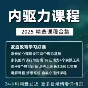 内驱力培训课程培养孩子自觉性提升内在亲子教育学习电子版资料-黄师爷营销圈
