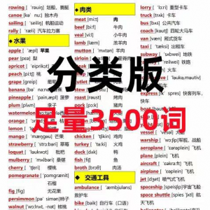 7天背完3500词初中单词中英文分类可以快速记忆英语学霸词根词缀-黄师爷营销圈