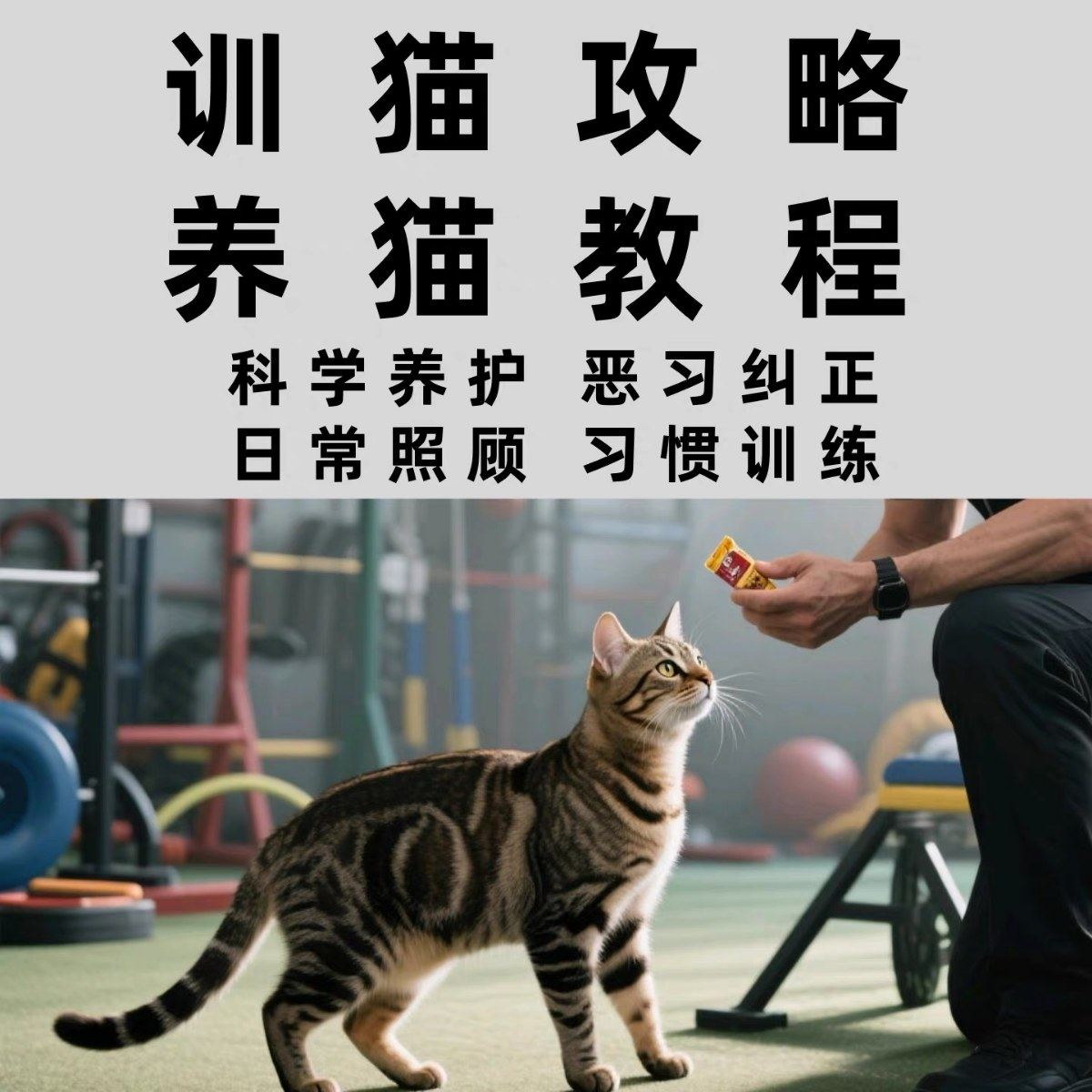 训猫入门培训教学视频课程驯猫教程家庭养猫指南攻略大全注意事项-黄师爷营销圈