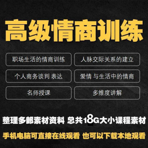职场情商课程人际交往社交视频自学口才礼仪教程沟通说话技巧素材-黄师爷营销圈